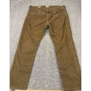 J Crew Pants Mens 36x20 Tag Brown 770 Corduroy Pants ( Actual fit 36x29 )
